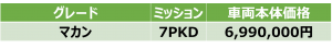 マカン価格表