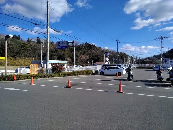 道の駅いながわバイクの駐輪スペース