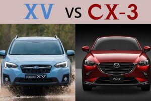 XV とCX-3のフロントビュー比較