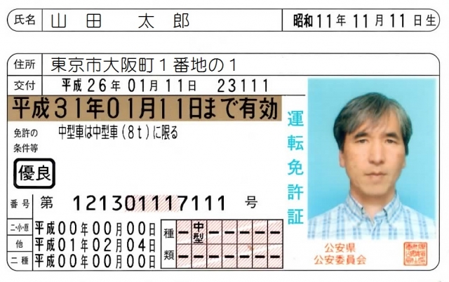 免許更新　写真