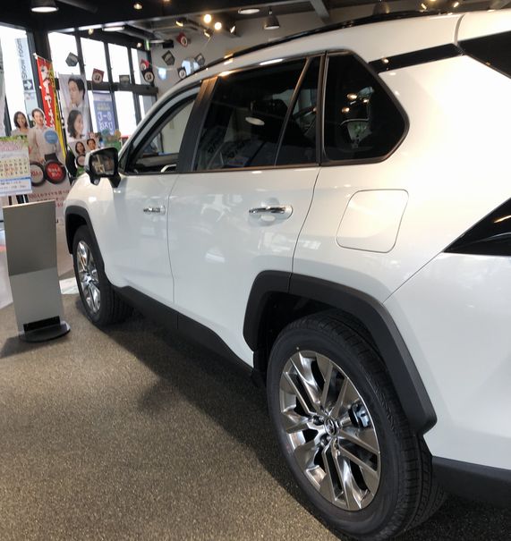 新型rav4試乗サイド