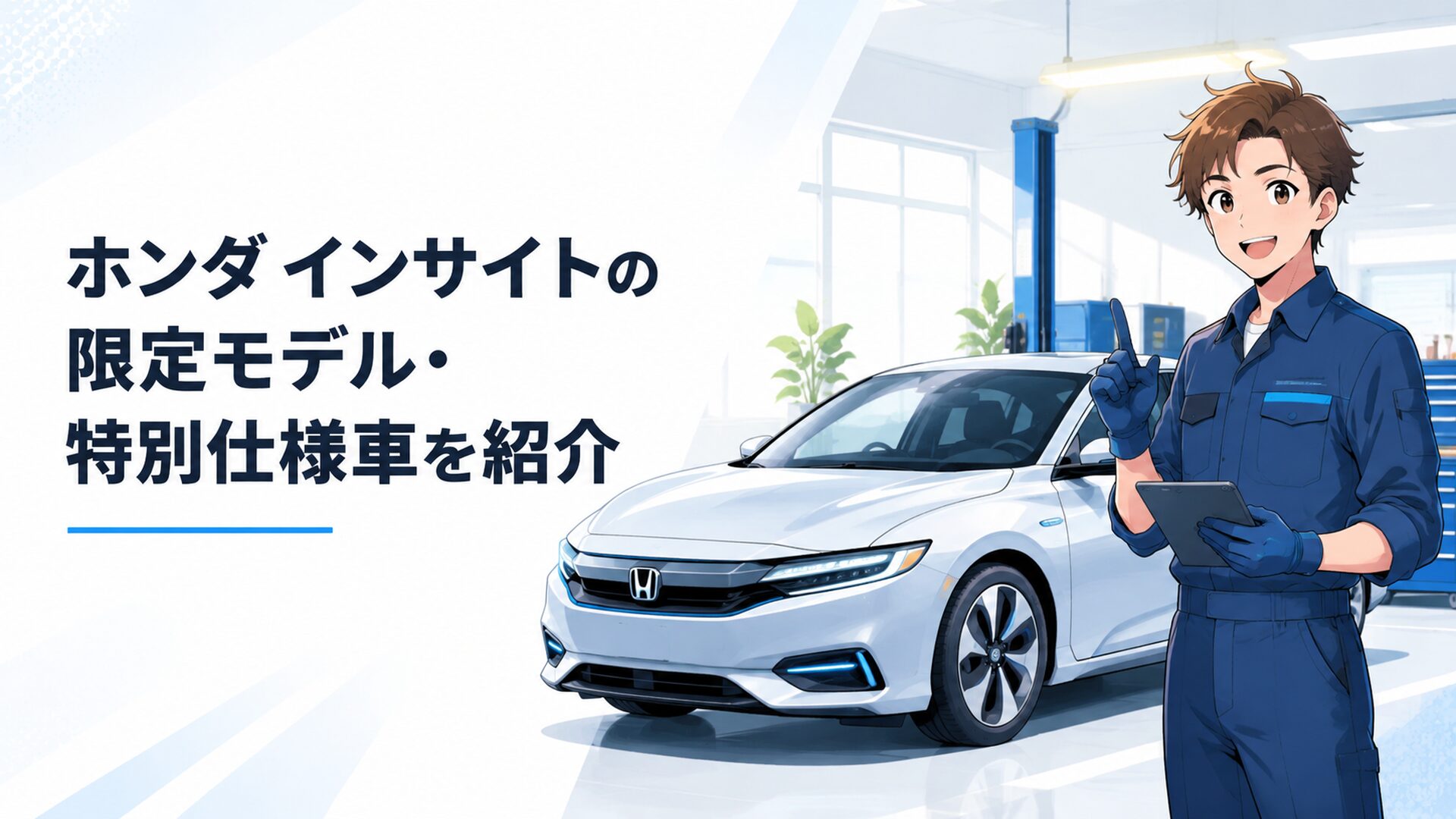 ホンダ インサイト限定モデルの未来的なEVデザインと特別仕様車のイメージ