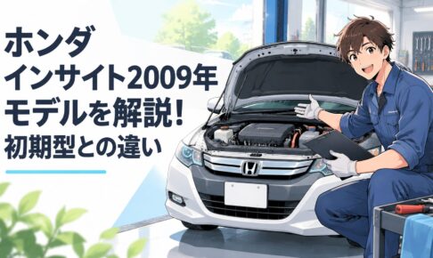 2009年型ホンダ インサイトZE2を整備士が解説するハイブリッドカーのシーン